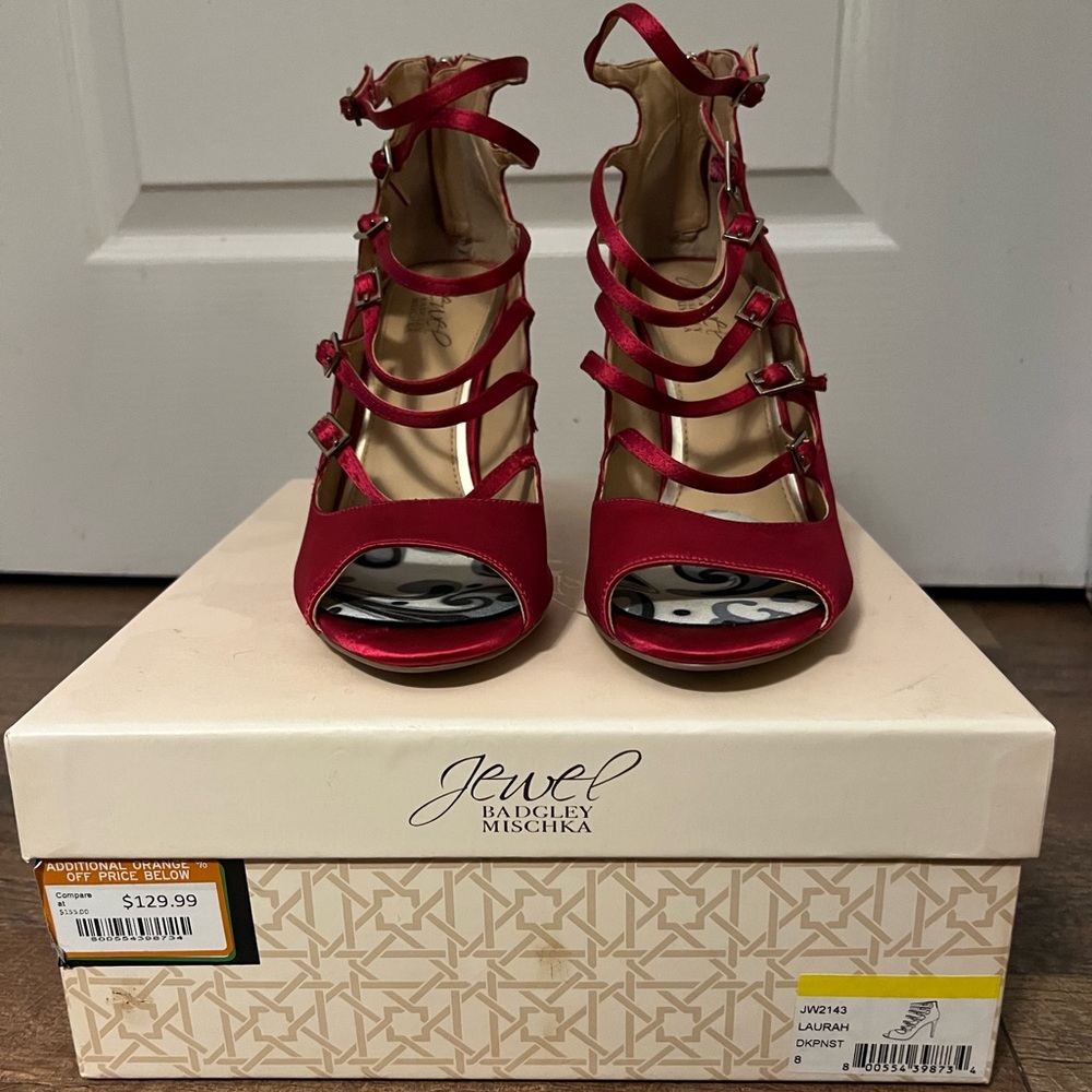 Badgley Mischka PINK Strappy Heels